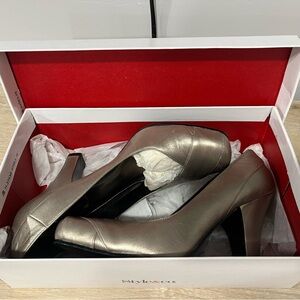 Style & Co. Metallic Silver Heels